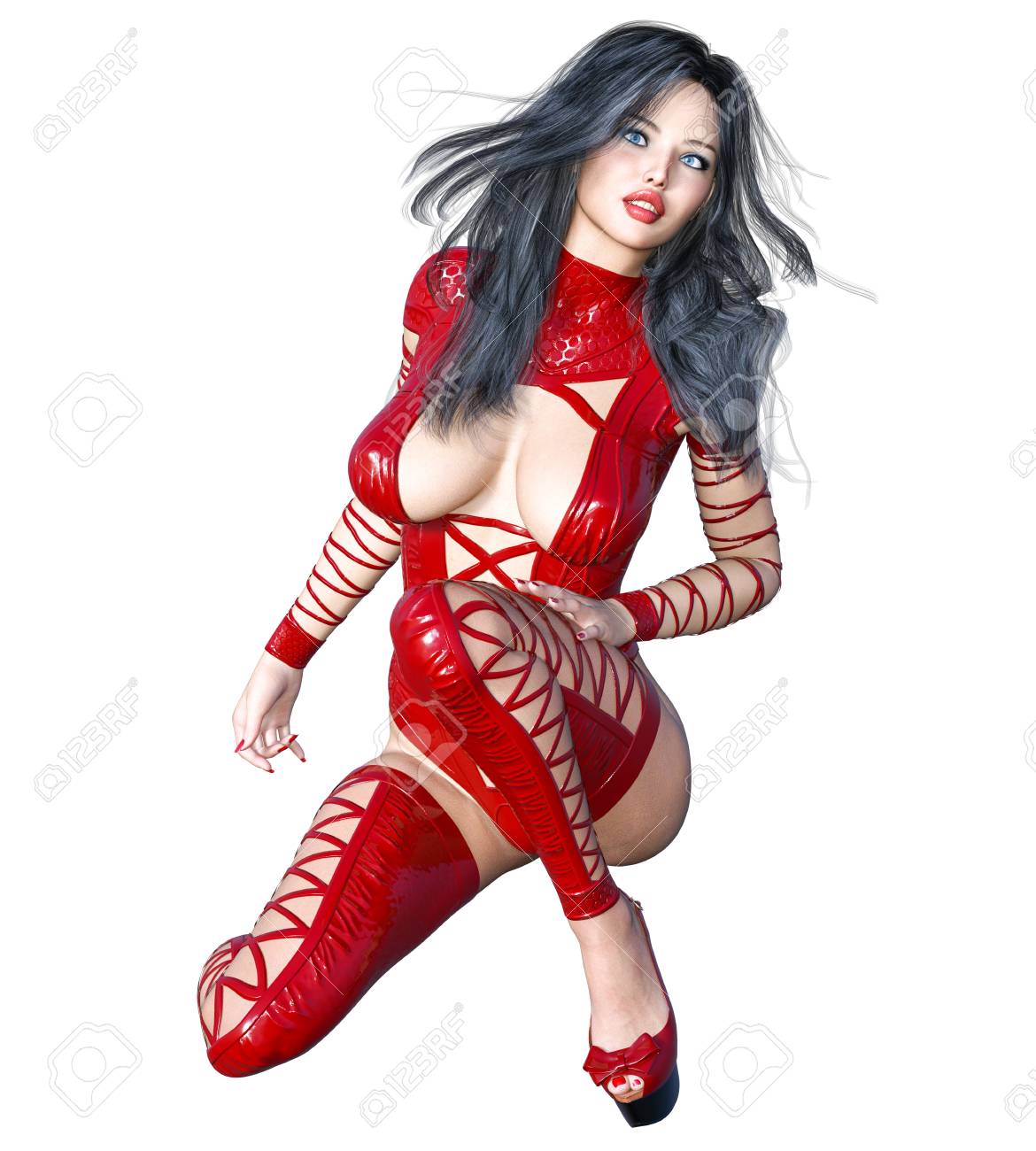 Red Latex Lingerie photo 16