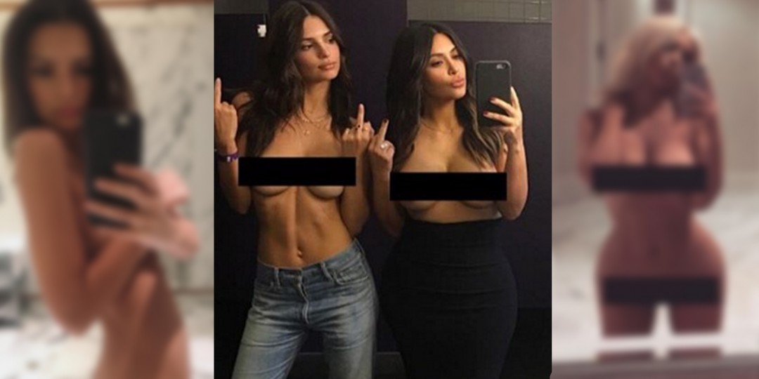 Kim Kardashian Selfie Topless photo 23