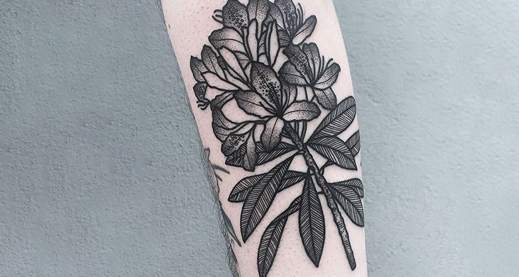 Azalea Flower Tattoo photo 6