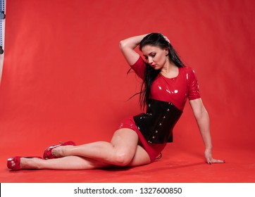 Red Latex Lingerie photo 21
