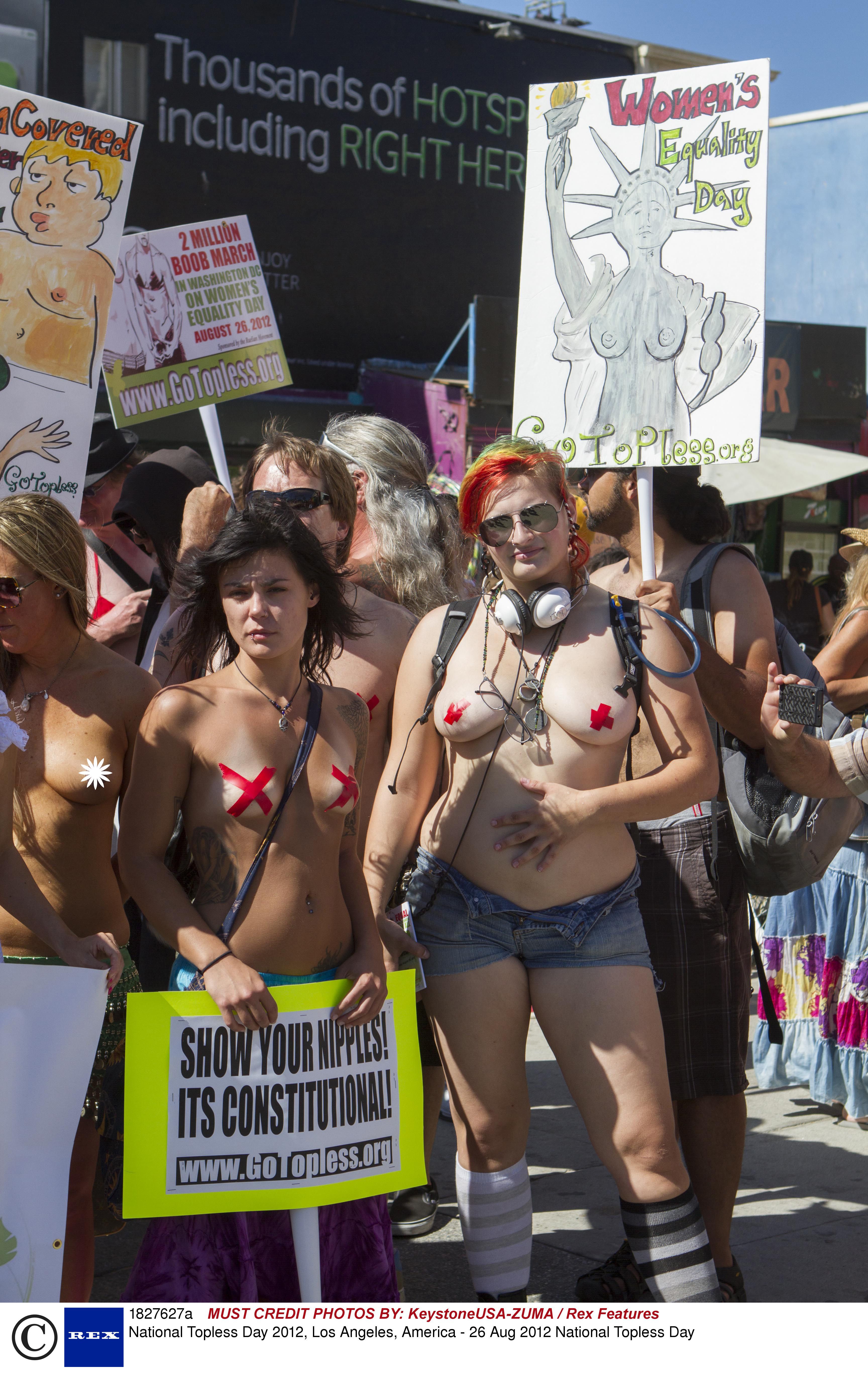 Topless Protest Pics photo 3