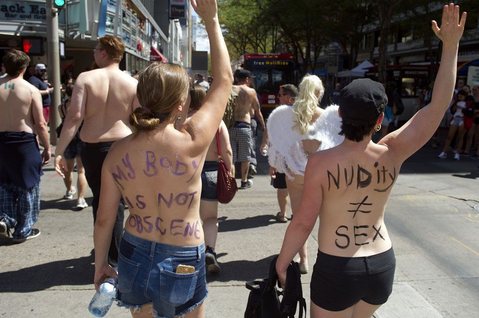 Topless Protest Pics photo 18