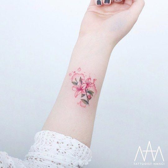 Azalea Flower Tattoo photo 25