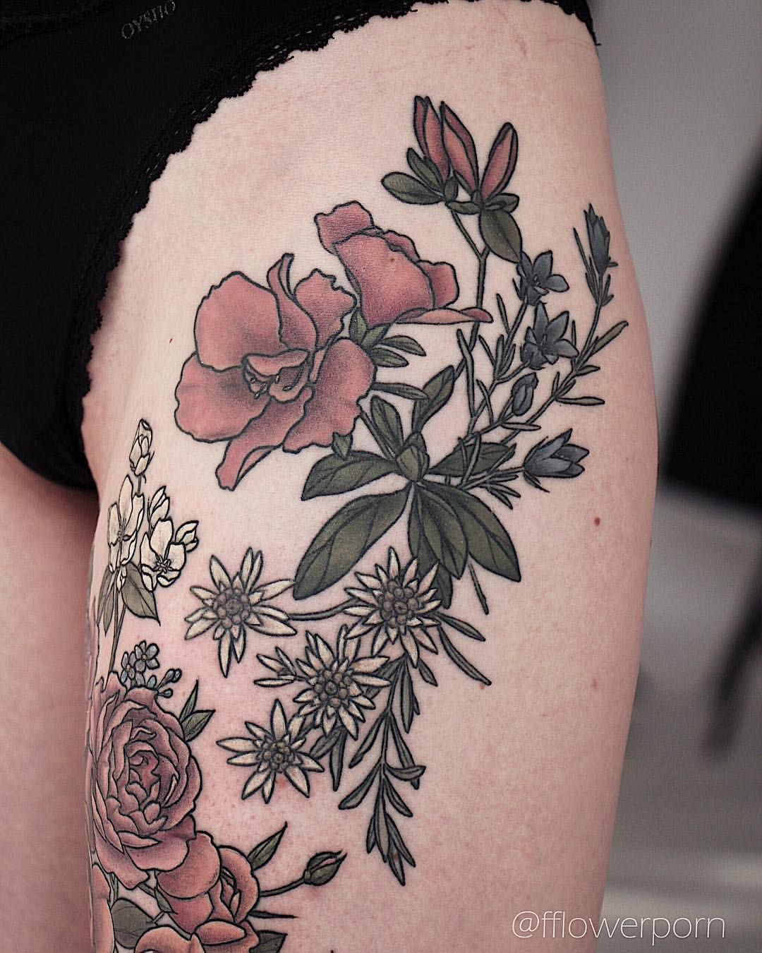 Azalea Flower Tattoo photo 28