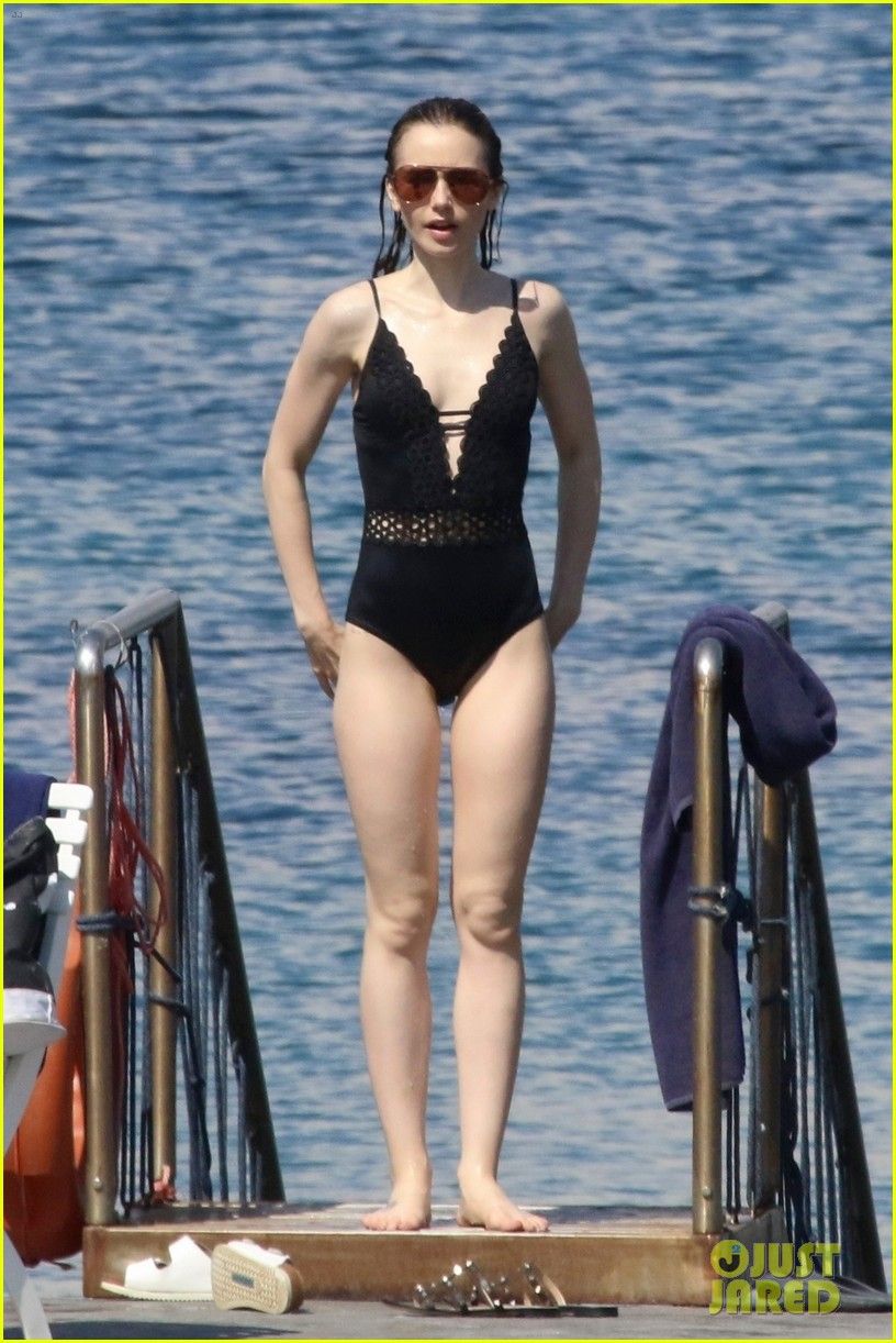 Lily Collins Bathing Suit photo 30