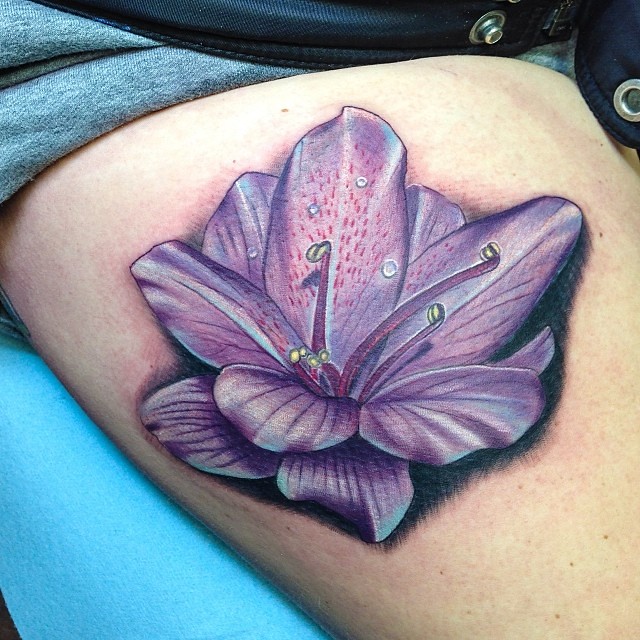 Azalea Flower Tattoo photo 21