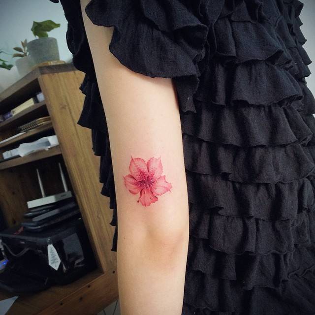 Azalea Flower Tattoo photo 18