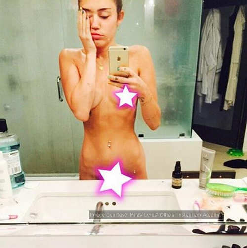 Miley Cyrus Necked photo 24
