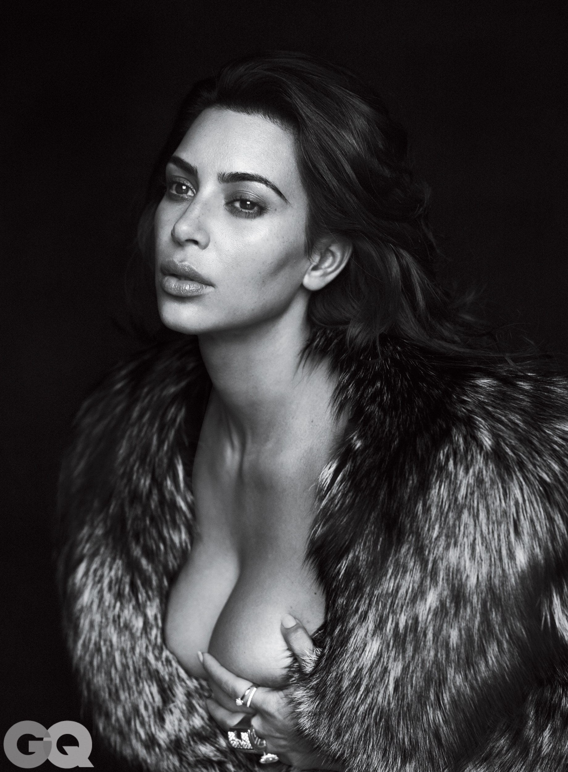 Kim Kardashian Topless Gq photo 26